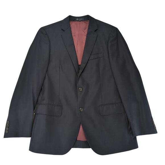 J.Crew Ludlow Jacket Navy Blue 100% Wool‎ Blazer Sport Coat Men's 40R 3 Button - Picture 1 of 9
